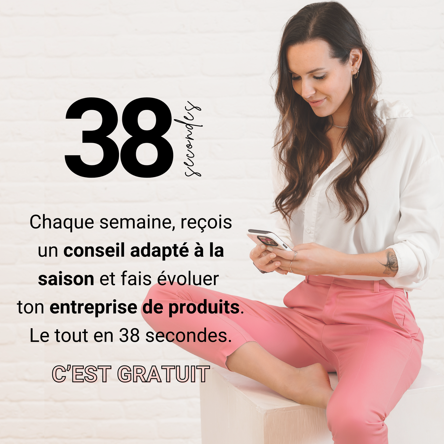 Sophie Gagnon - experte en développement pour les ventes de produits - segment d'infolettre 38 sec